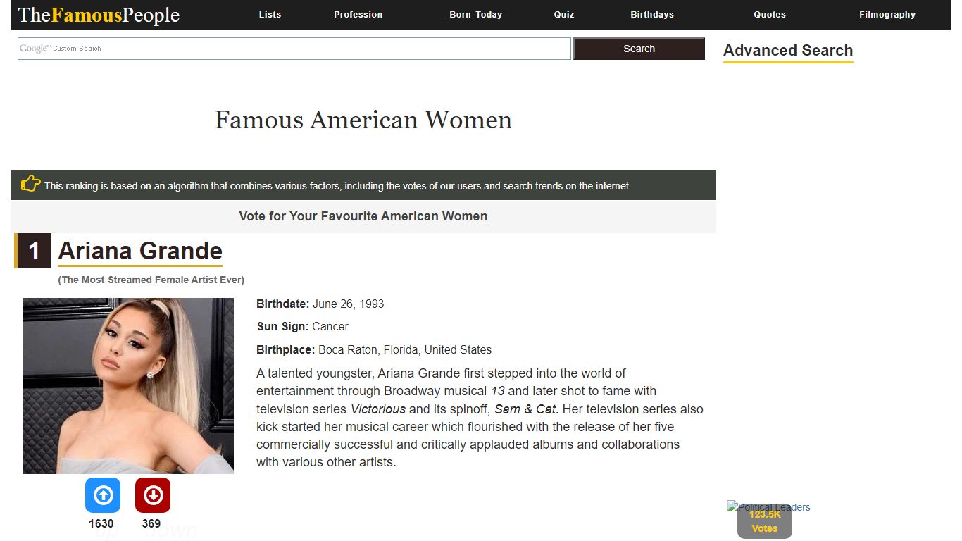 Famous American Women